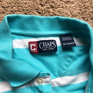 Chaps polo teal shirt